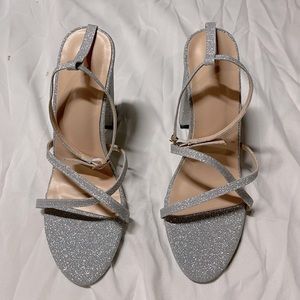 Silver Sparkly Heels